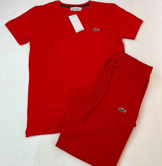 Conjunto Verano lacoste rojo