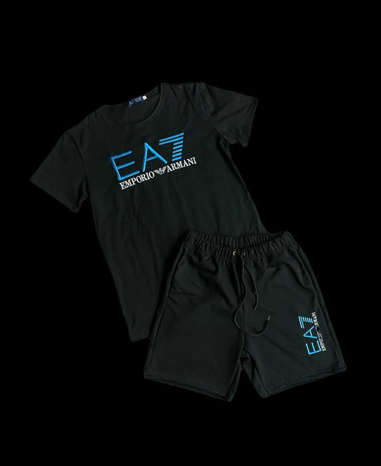 Conjunto verano EA7 negro