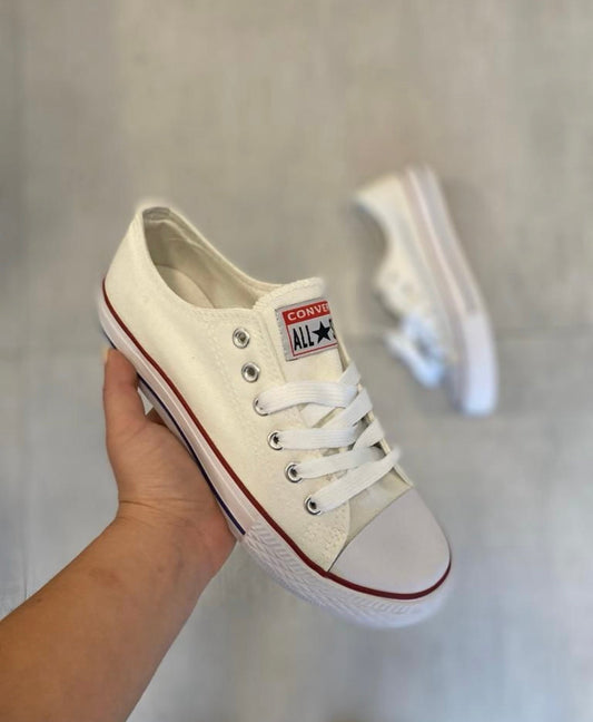 Converse baja blanco