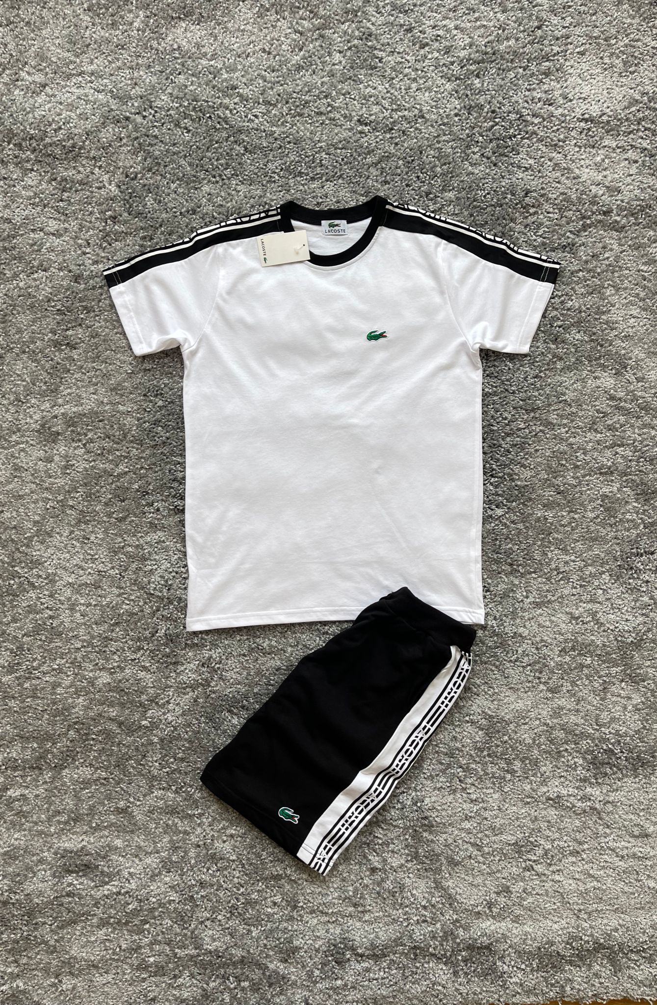 Conjunto lacoste blanco verano